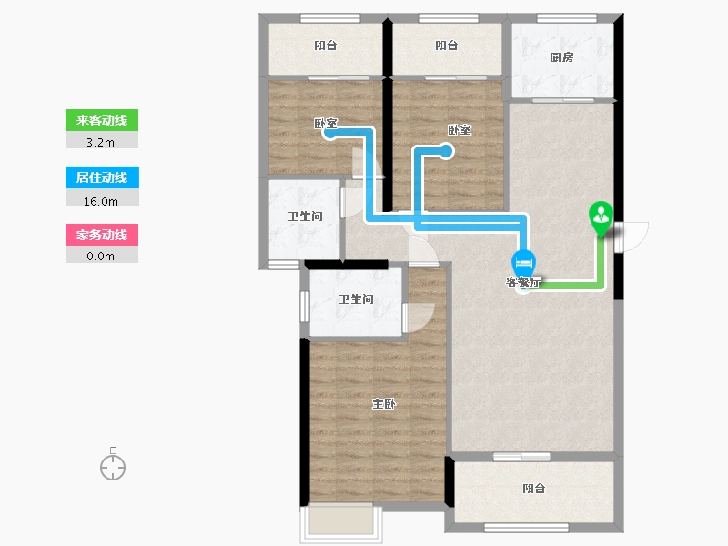 福建省-莆田市-皇庭水岸二期-102.70-户型库-动静线