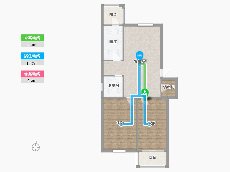 天津-天津市-广建里小区-西区-72.00-户型库-动静线