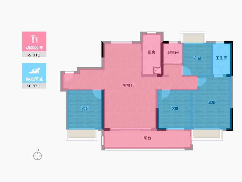 江西省-赣州市-于都碧桂园-113.60-户型库-动静分区