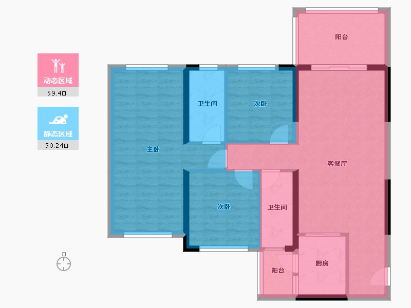 广东省-湛江市-华和南国茗苑-100.00-户型库-动静分区