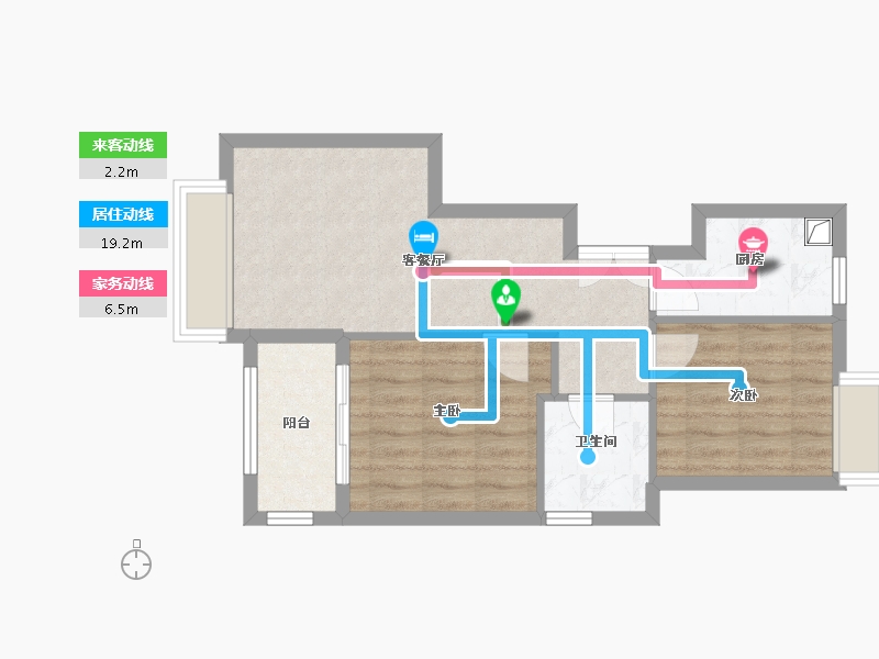 福建省-三明市-闽运小区-55.24-户型库-动静线