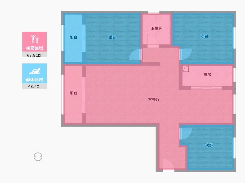 河北省-承德市-金圣元花园小区-93.38-户型库-动静分区