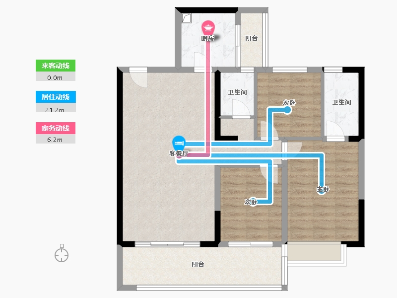 广东省-阳江市-壹方天誉-92.00-户型库-动静线