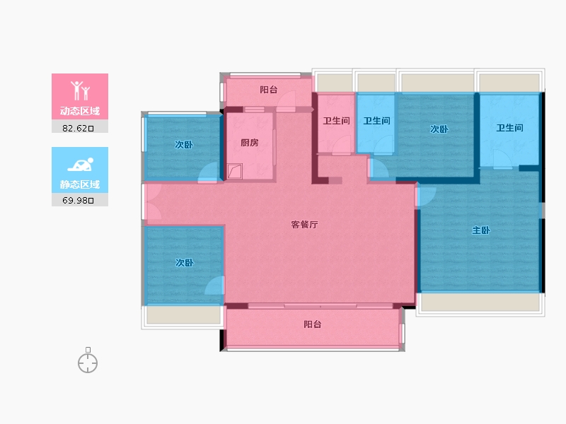 广东省-江门市-星湖1号-149.00-户型库-动静分区