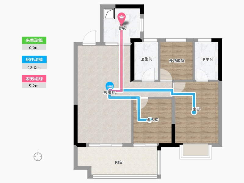 江西省-南昌市-保利锦悦-78.57-户型库-动静线