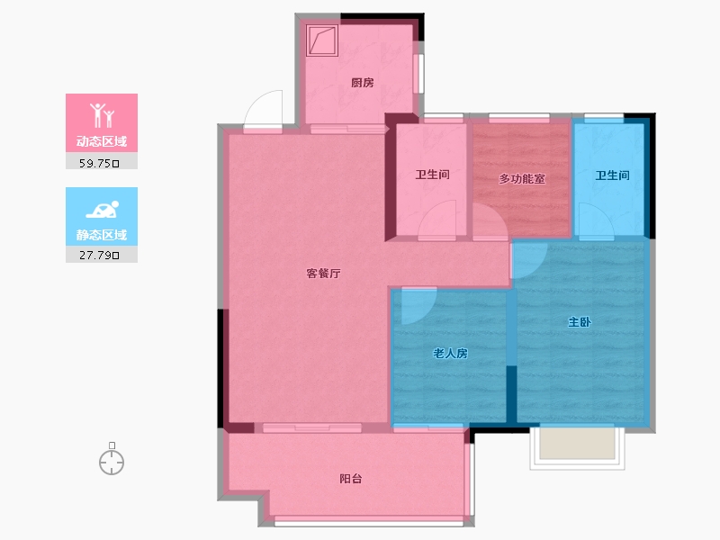 江西省-南昌市-保利锦悦-78.57-户型库-动静分区