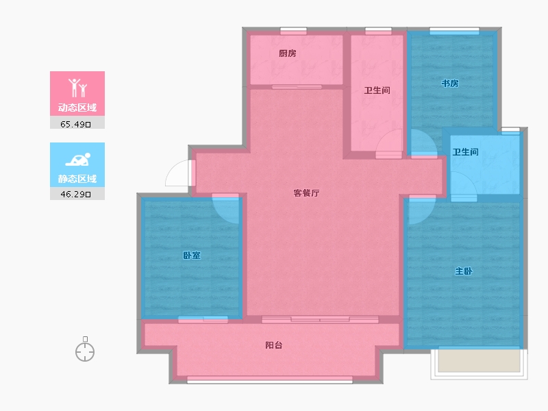 山东省-威海市-威新瑞璟-100.00-户型库-动静分区