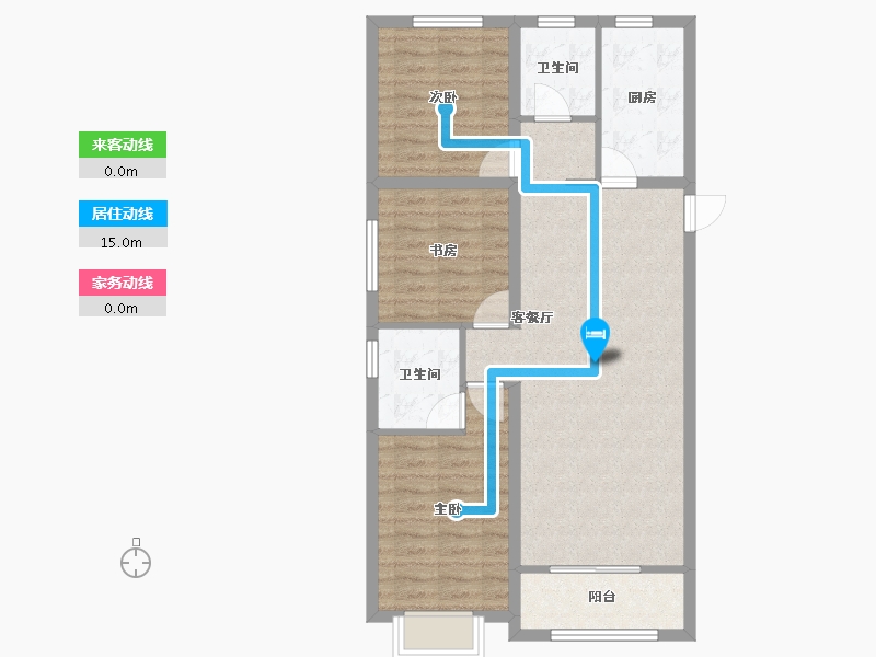 甘肃省-兰州市-保利天汇-81.31-户型库-动静线