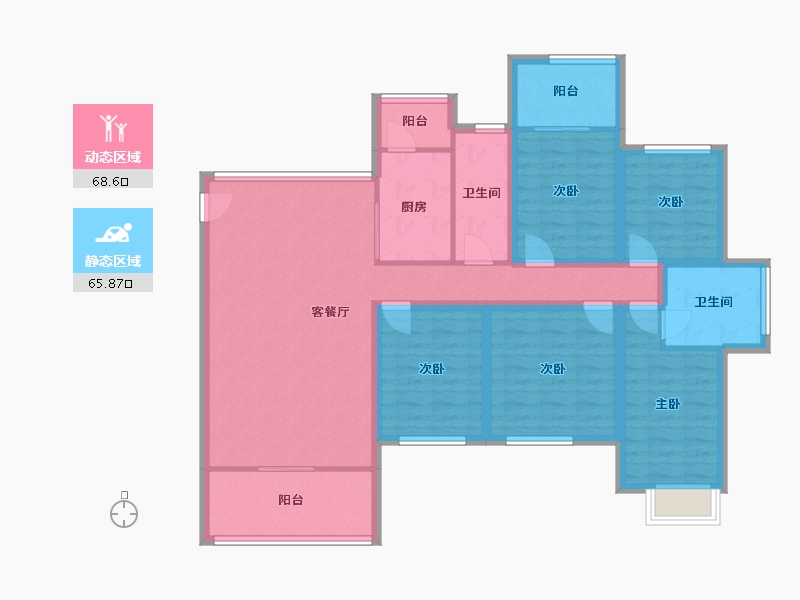 广东省-深圳市-东港印象-119.48-户型库-动静分区