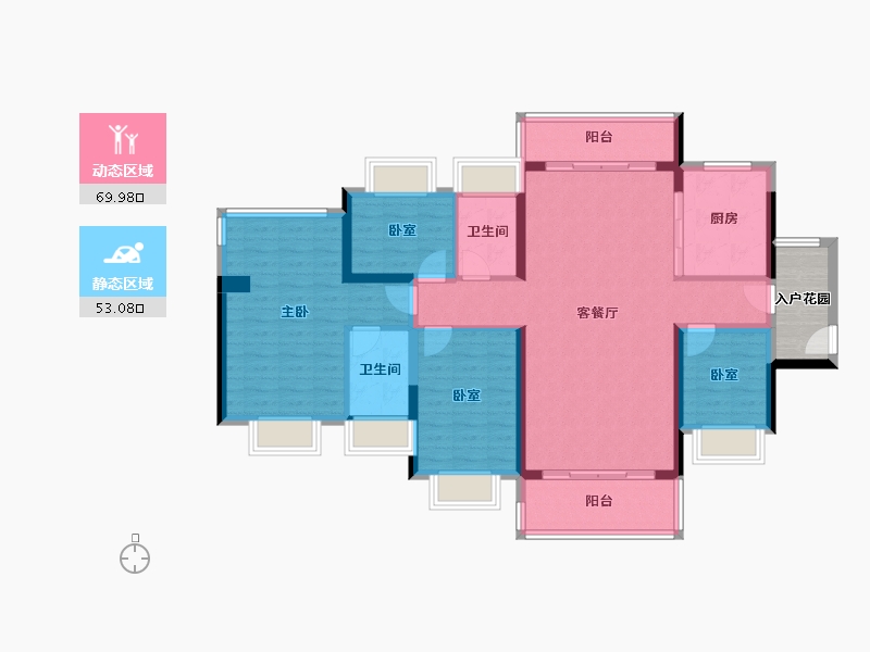 广东省-佛山市-东建明德城-115.21-户型库-动静分区