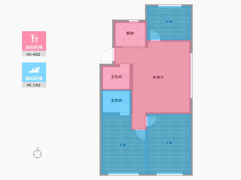 河北省-秦皇岛市-渤越天筑-77.36-户型库-动静分区