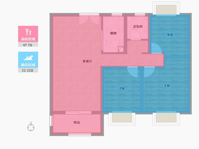 江西省-南昌市-春天里-71.20-户型库-动静分区