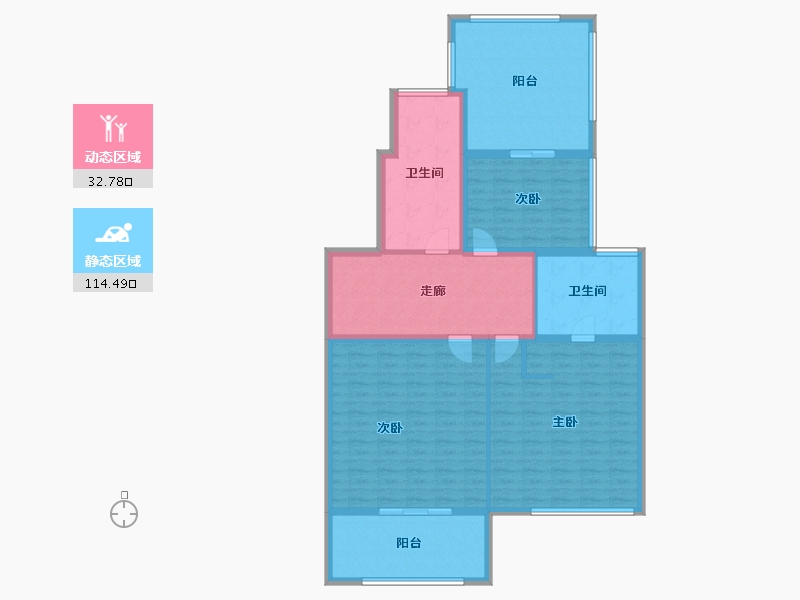 四川省-成都市-海伦堡玖悦府-133.81-户型库-动静分区