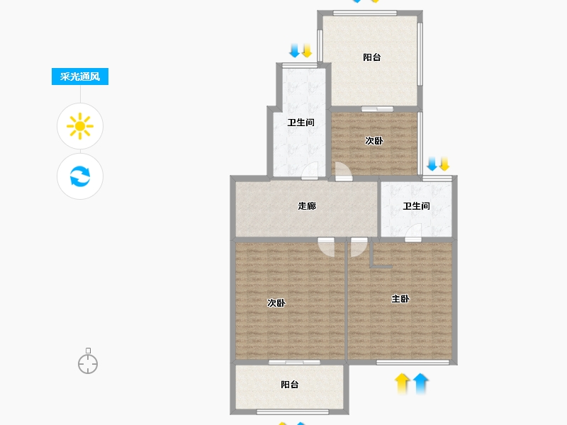 四川省-成都市-海伦堡玖悦府-133.81-户型库-采光通风