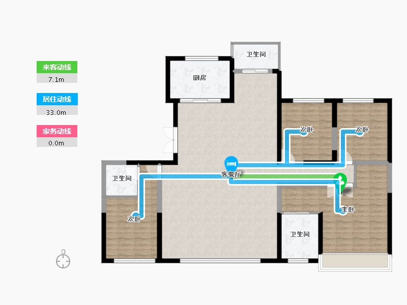 河北省-邯郸市-宣和和玺天著-141.00-户型库-动静线