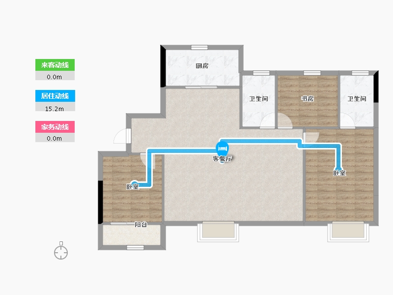 山东省-济南市-中海寰宇时代-100.67-户型库-动静线