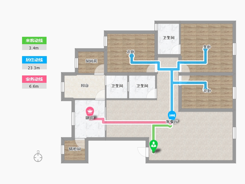 广东省-深圳市-金泰名苑-113.34-户型库-动静线