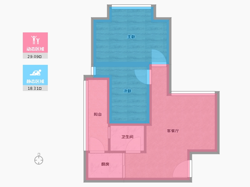 广东省-深圳市-金城华庭-40.82-户型库-动静分区