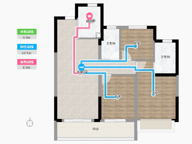 浙江省-温州市-新城旭辉未来海岸-82.40-户型库-动静线