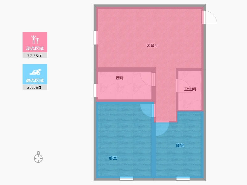 山西省-晋中市-福瑞新城-56.25-户型库-动静分区