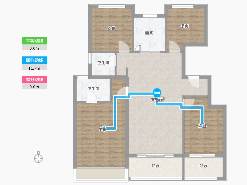 江苏省-扬州市-中信泰富锦玥府-99.04-户型库-动静线