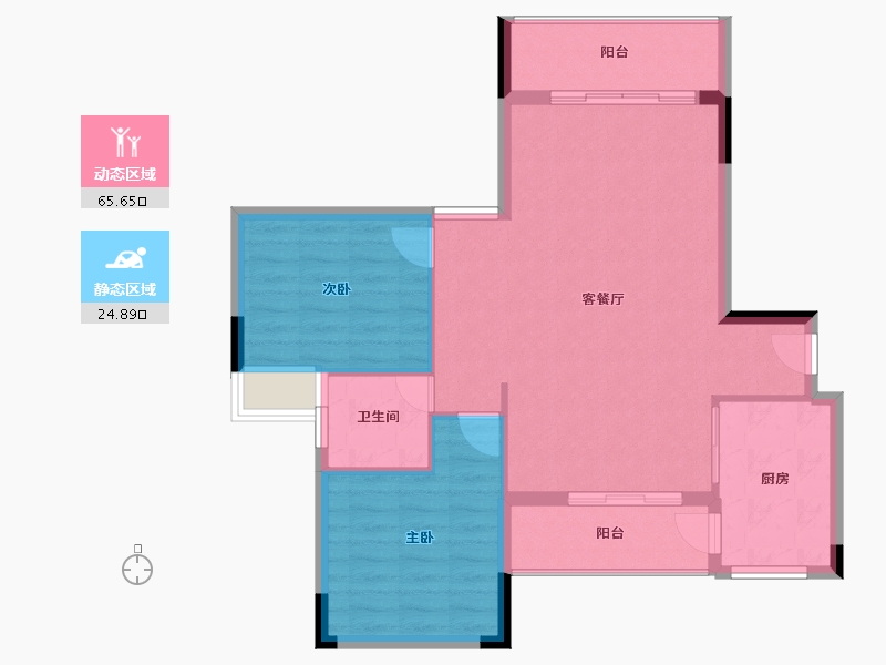 广东省-清远市-中凯华府-82.99-户型库-动静分区