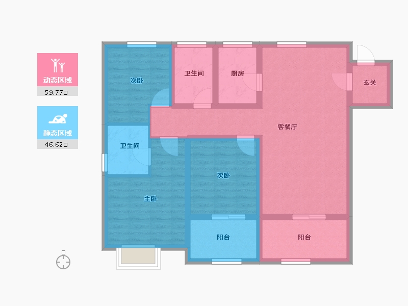 河北省-邢台市-为福万和中心-93.97-户型库-动静分区