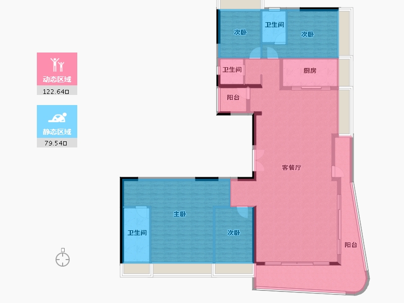 广东省-佛山市-城发·悦城峯境-186.10-户型库-动静分区