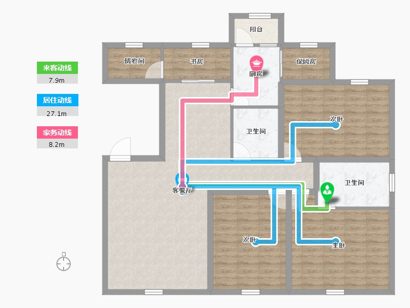 广东省-深圳市-金泰名苑-117.06-户型库-动静线