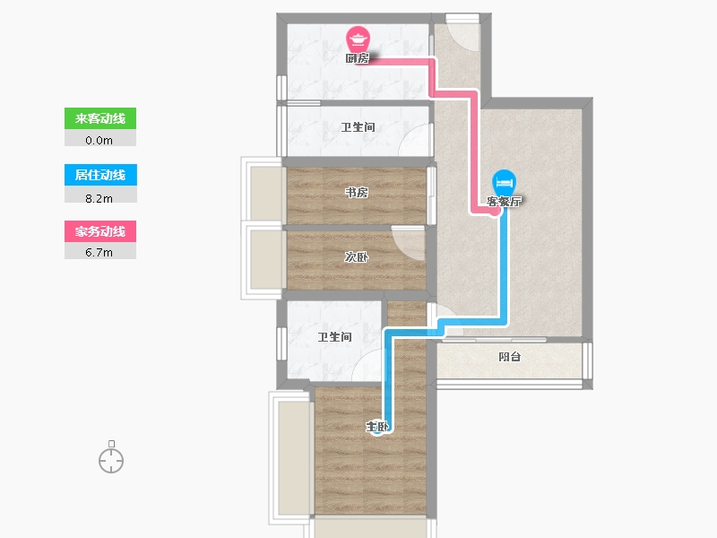 广东省-深圳市-景贝村(B区)-59.35-户型库-动静线