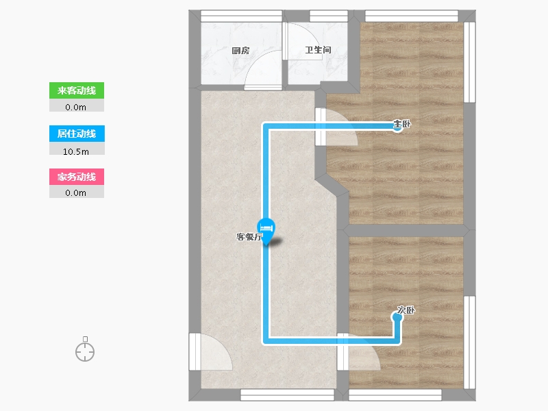 广东省-深圳市-松泉公寓-39.79-户型库-动静线