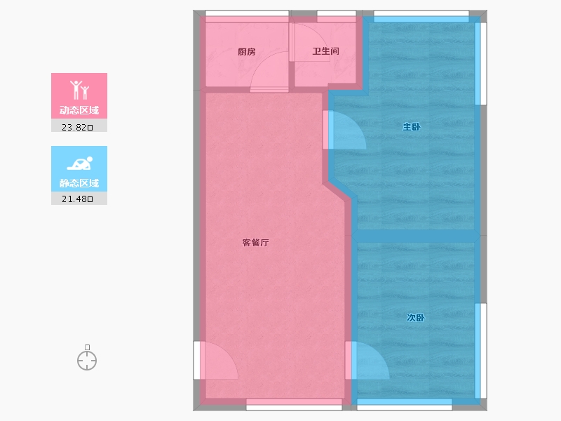 广东省-深圳市-松泉公寓-39.79-户型库-动静分区