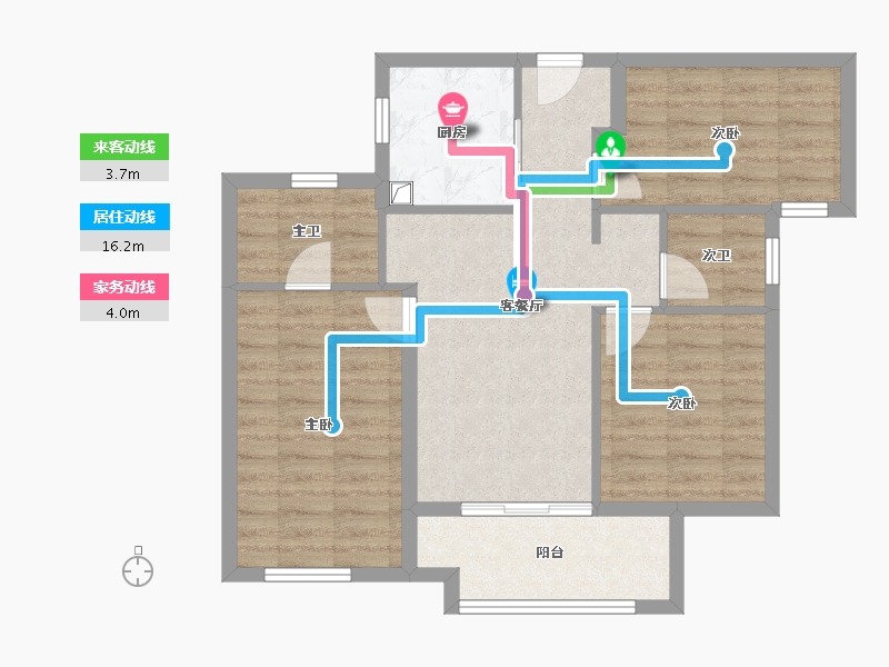 福建省-漳州市-建发朗云-72.51-户型库-动静线