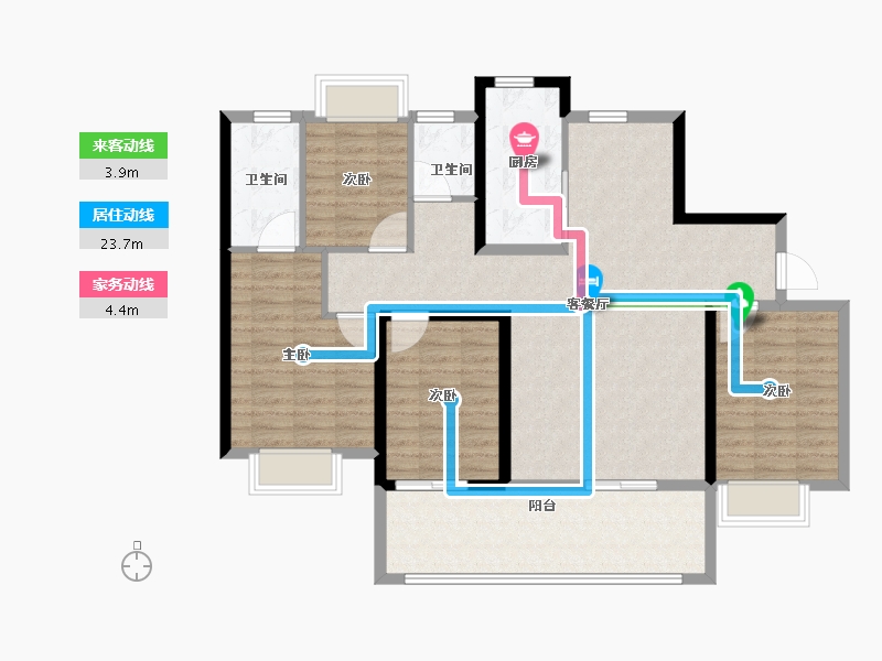 福建省-泉州市-城建水墨江澜-113.00-户型库-动静线