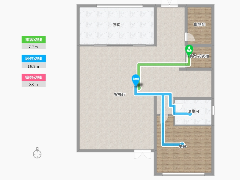 上海-上海市-高阳新里-154.84-户型库-动静线