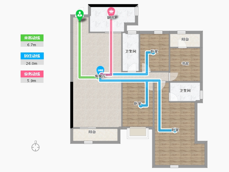 广西壮族自治区-南宁市-荣和凤岭学府-123.16-户型库-动静线