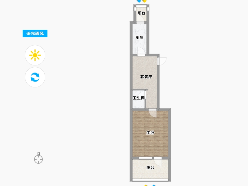 北京-北京市-小南庄小区-34.77-户型库-采光通风