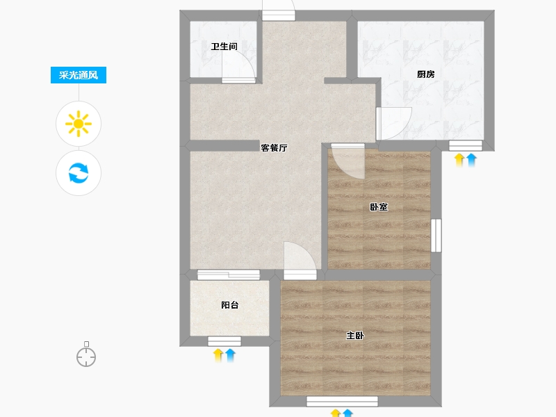 山东省-济南市-明湖之光-49.03-户型库-采光通风