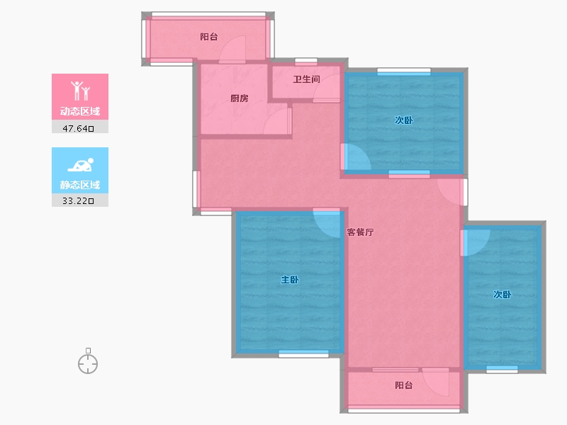 广东省-深圳市-东深小区-70.98-户型库-动静分区