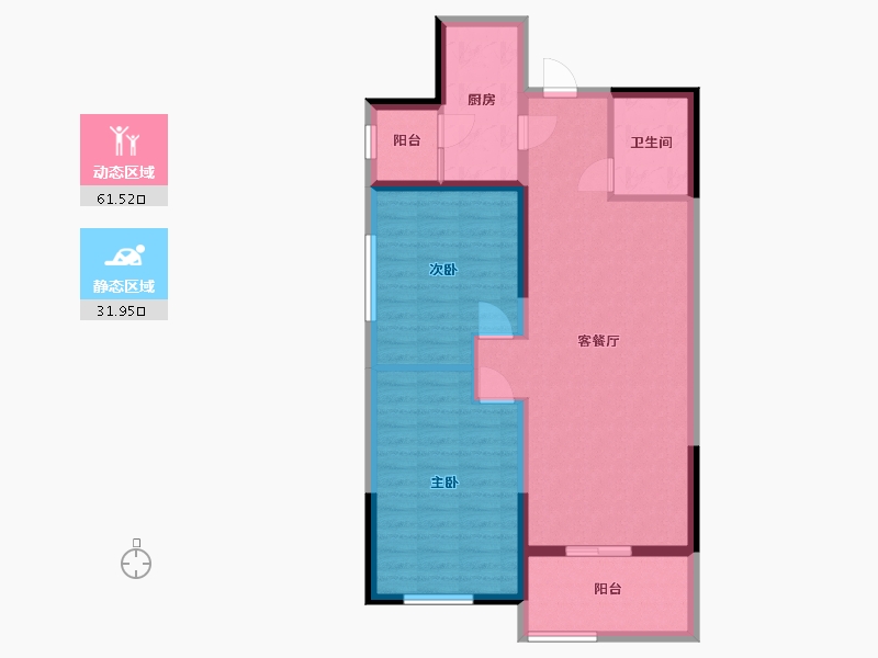 青海省-西宁市-中交·长盈华府-83.99-户型库-动静分区