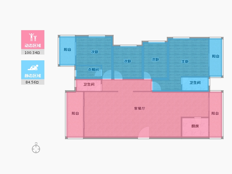 广东省-深圳市-桐林花园-168.27-户型库-动静分区