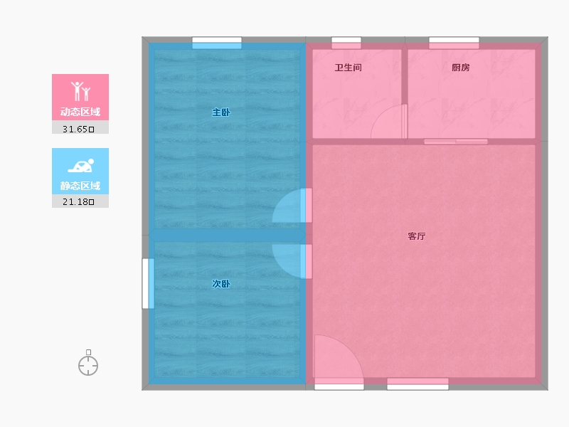 广东省-深圳市-松泉公寓-47.20-户型库-动静分区