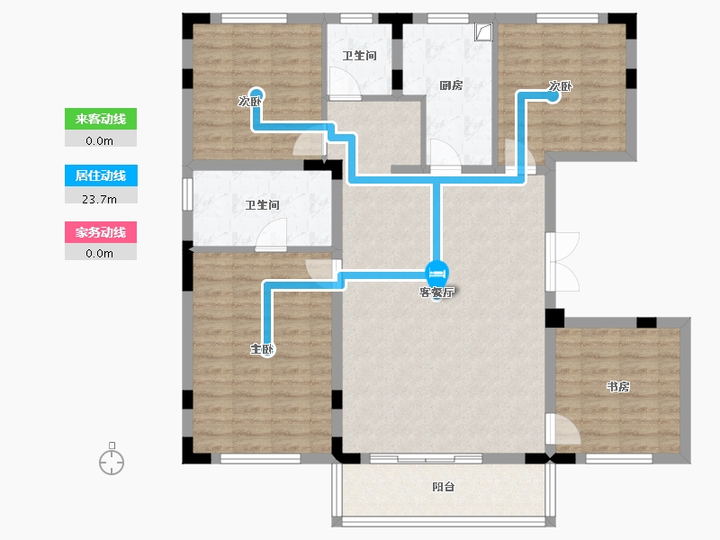 上海-上海市-高阳新里-112.00-户型库-动静线