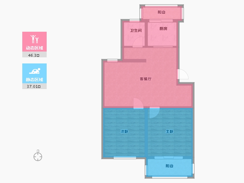 江苏省-连云港市-富邦万得园-74.40-户型库-动静分区