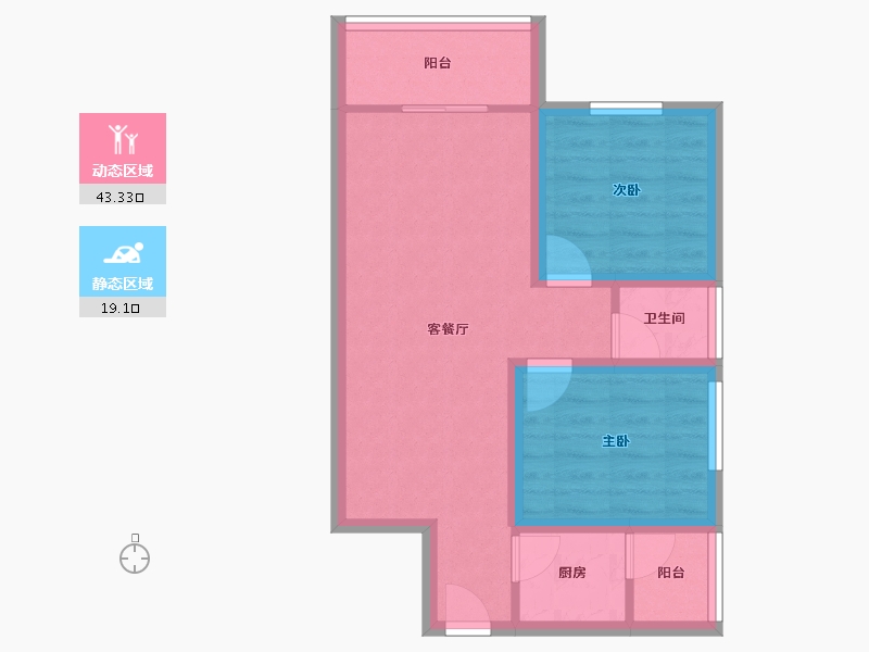 广东省-深圳市-天麓(六区)-54.79-户型库-动静分区