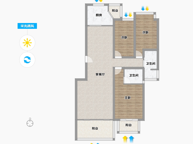 广东省-深圳市-合正锦园-101.61-户型库-采光通风