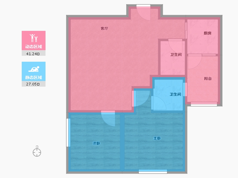 广东省-深圳市-中信海滨花园-60.63-户型库-动静分区