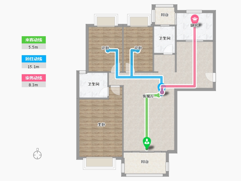 江西省-南昌市-名仕花城-112.62-户型库-动静线