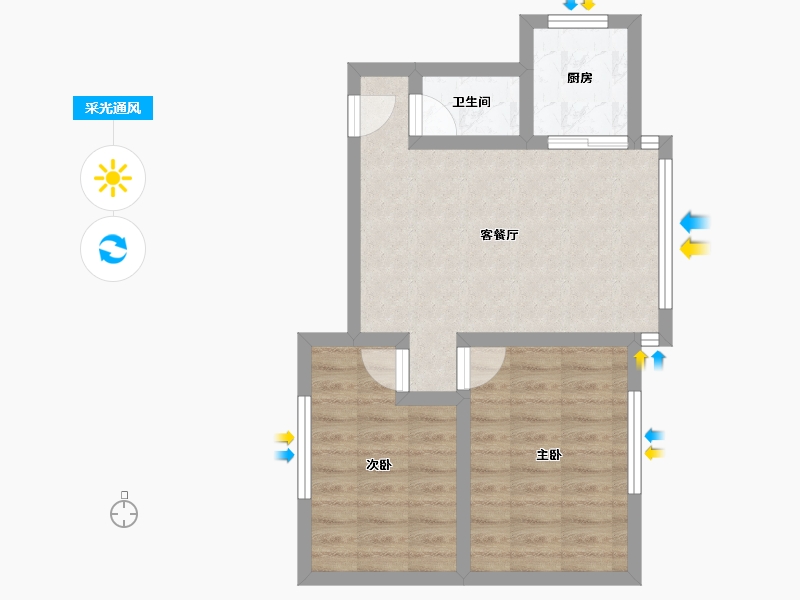 四川省-成都市-五福苑-44.00-户型库-采光通风