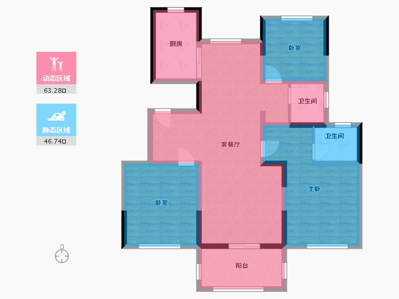 河南省-濮阳市-春天里学府-97.68-户型库-动静分区